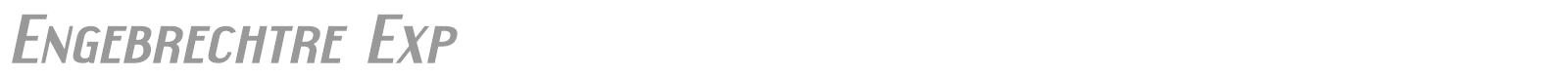 Engebrechtre font preview